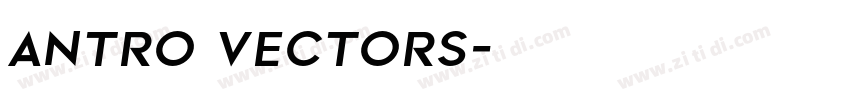 Antro vectors字体转换
